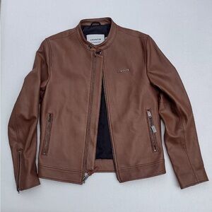 Coach Leather Racing Jacket